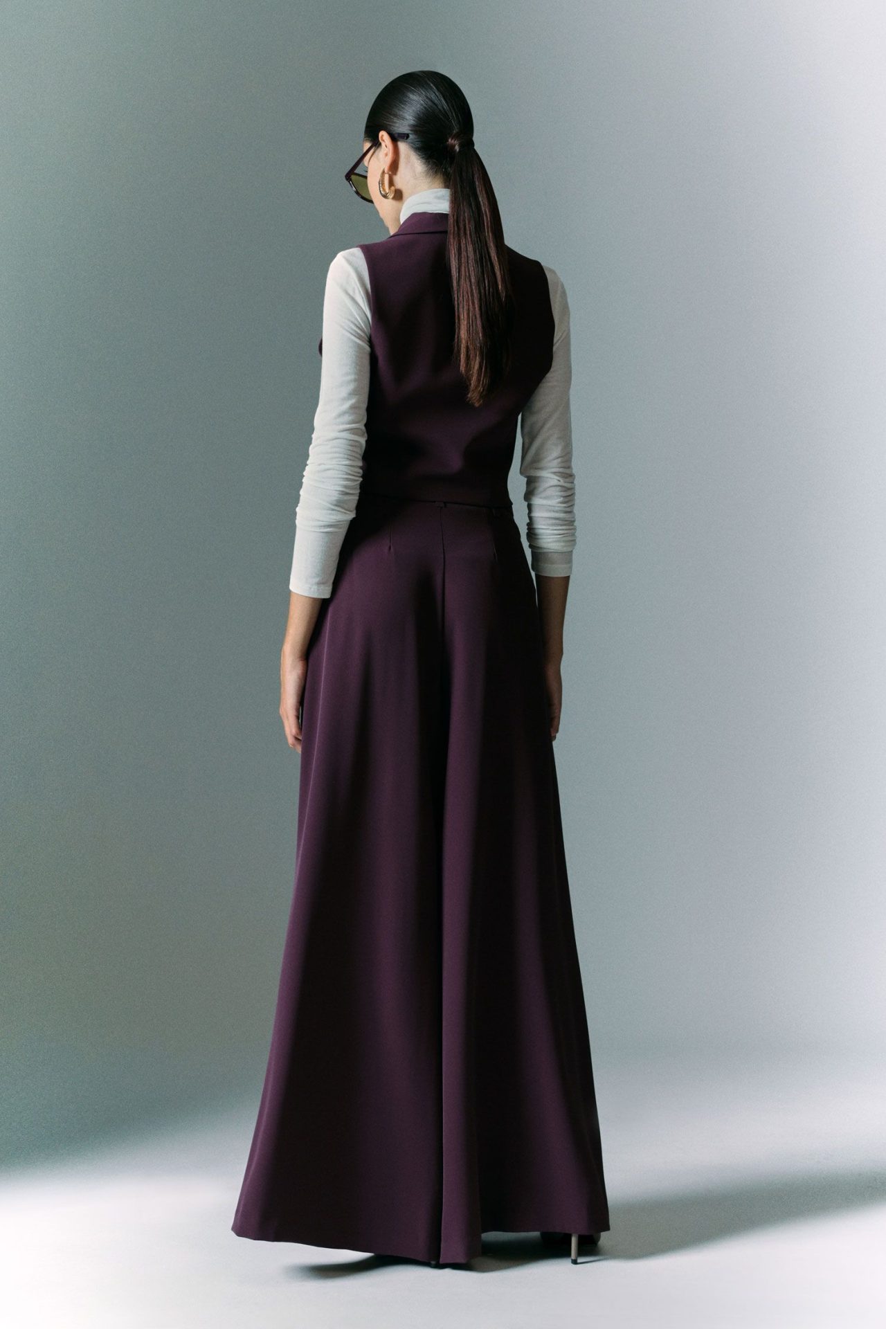 PANTALONE CON PINCE PALAZZO PEZ3KHXC - IMPERIAL - immagine 2