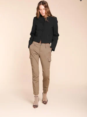 Chile City pantalone cargo donna in jersey tecnico slim fit ①