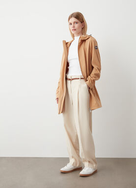 GIACCA IMPERMEABILE CON CAPPUCCIO 1901 MARRONE BISCOTTO - COLMAR