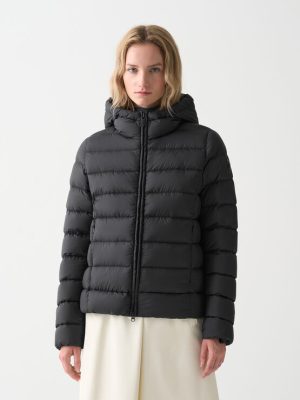 Piumino opaco con cappuccio