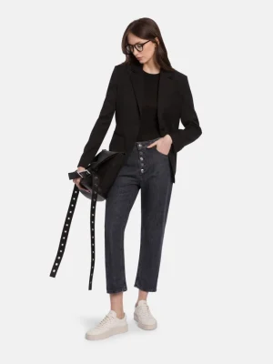 Jeans Koons loose in denim fisso cotone e lyocell