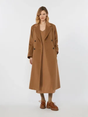 CAPPOTTO DOPPIOPETTO IN LANA ZUFOLO CAMMELLO - WEEKEND MAX MARA